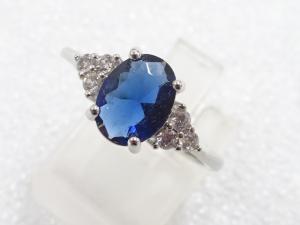 色石　指輪(14.5号)